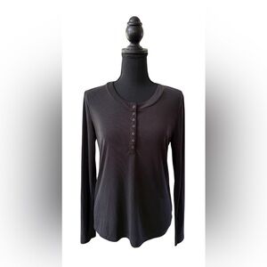 Lucky Brand Black Long Sleeve Top